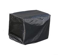 Cubierta del generador diseñada para proteger la maquinaria al aire libre de la lluvia, la nieve, el polvo y la exposición a los rayos UV con cordones ajustables en la parte superior e inferior (negro