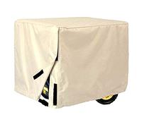 Cubierta del generador, protección de la cubierta del generador del patio del jardín al aire libre apta para la mayoría de los generadores 3000-5000 Watt, generador Accesorios a Prueba de Agua(Beige)