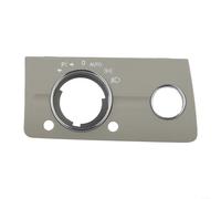 Cubierta del interruptor de faros delanteros para Mercedes Clase E W211 E230 E280 2003-2008, ABS+PC placa decorativa interior bisel de moldura, solo conducción a la izquierda (gris)
