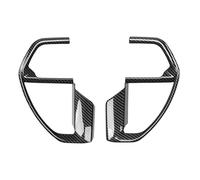 Cubierta del Marco del botón del Volante, Protector de Panel Decorativo de Fibra de Carbono Izquierdo Derecho para 2024, Material ABS, Juego de 2 uds.