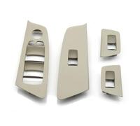 Cubierta del Panel de Botones del Elevador de Ventanas para el Descansabrazos de la Puerta Interior del Lado del Conductor LHD Compatible con Serie 5 G30 G31 F90 525i 530i 540i(Oyster 4PCS Set)