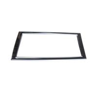 Cubierta del Panel de CD Compatible Con X6 E71 2011 2012 2013 2014 Marco De Navegación Cubiertas De Tiras Pegatinas Patrón De Fibra De Carbono Interior De Acero Inoxidable Estilo De Automóvil