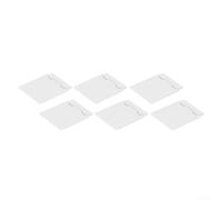Cubierta del panel de interruptor, 6 unidades, protector de termostato de CA central, a prueba de salpicaduras, caja antitáctil para interruptor de luz de enchufe de baño (blanco)