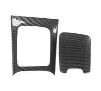 Cubierta del Panel de la Caja del Reposabrazos de Fibra de Carbono T para Clase C W206 06 Panel de Control Central de Reemplazo del Panel de Engranajes Compatible con Clase C