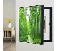 Cubierta Del Panel Eléctrico Caja De Fusibles Decorativa Gabinete Medidor Abatible Montaje En Pared(A,35 * 45cm/13.8 * 17.7in)