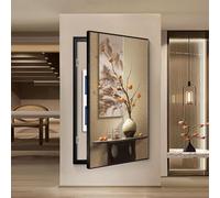 Cubierta del Panel Eléctrico, Panel Eléctrico, Cuadro Colgante Creativo, Contador Marcos Electricos Decoracionn, para Oficina en casa(Black-1,65 * 130cm/25.6 * 51.2in)