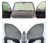 Cubierta del Parabrisas Compatible con Citroen C25 (1981-1993)(Juego Completo + portón Trasero) Color de Respaldo de Verde Caqui, Reversible