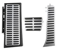 cubierta del pedal Para Q3 2013-2018 LHD Acelerador Freno Reposapiés Pedal Almohadillas Cubierta Coche-estilo Pedales Coche Cubiertas Goma(AT With Rest Pedals)