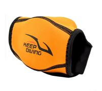 Cubierta del regulador de la segunda etapa para el regulador de respiración secundaria, equipo de protección de neopreno y nailon, accesorio de buceo a prueba de golpes, 25,5 x 11 cm (naranja)