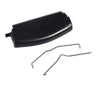 Cubierta del reposabrazos, clip de bloqueo central de la consola, reemplazo de la cubierta del reposabrazos de la consola central, compatible con A4 B6 2000-2005 (negro)