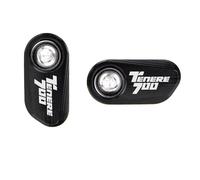 Cubierta del sensor Para Tenere700 Y Tenere700T7 Protector De Sensor ABS Para Rueda Delantera Trasera(2 Black)
