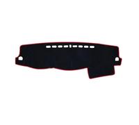 Cubierta Del Tablero Compatible Con Mitsubishi Para Pajero Montero 2006-2020 Funda Protectora Para Salpicadero De Coche Alfombrilla Parasol Alfombra(Left Hand Drive,Black Red Edge)