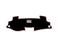 Cubierta Del Tablero Compatible Con Toyota Para Camry XV50 2012-2017 Cubierta Para Salpicadero Alfombrilla Para Consola Central Interior Cojín Para Parasol(Left Hand Drive,Black Red Edge)
