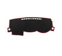 Cubierta Del Tablero Compatible Con Toyota Para Corolla Altis Fielder E120 E130 2003-2006 Protector De Salpicadero Alfombra Para Parasol(Left Hand Drive,Black(Red Edge))