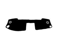 Cubierta Del Tablero Compatible Con Toyota Para Tundra Sequoia 2007-2010 2011 2012 2013 Cubierta Para Tablero De Instrumentos Parasol Alfombra Para(Left Hand Drive,Black Black Edge)