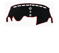 Cubierta del tablero del tablero Para Ford Kuga Escape 2013-2019 Funda Protectora Salpicadero Coche Alfombrilla Antideslumbrante Parasol Alfombra Cubierta Salpicadero(LHD Red)