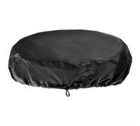 Cubierta del tambor, tela Oxford, protector impermeable de la lluvia a prueba de polvo para industrial para el contenedor de almacenamiento negro 65x10cm