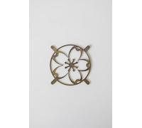 Cubierta del ventilador de 120 mm 140 mm - Diseño Floral Fan Grill - Cubierta del ventilador impresa en 3D con patrón de flores (plata, 120 mm)