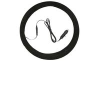 Cubierta del volante calefactada - PU, calentador de volante de 14,96 x 14,96 pulgadas, antideslizante con calefacción, calentador de volante de coche de 12V, calentador de invierno para coches, SUV