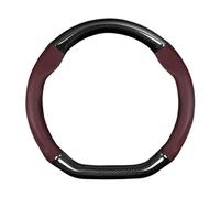 Cubierta del Volante Protector para Volante De Coche para Citroen C1 C2 C3 C3L C4 C4L C5 C6 para Berlingo para Picasso para Aircross para Sega(D Red7)