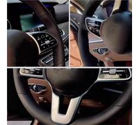 Cubierta del Volante Protector para Volante De Coche para Parsche para Cayenne S para Base para E-Hybrid para Macan 918 para Spyder 718(Blue Thread3)