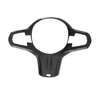Cubierta del volante TRIM Fibra carbono seco coche decoración interior reemplazo para 5 series G30 M deporte 2018+