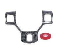 Cubierta del Volante Trim Patrón de Fibra de Carbono Material ABS Función Protectora de diseño Auto Adhesivo para 1500 2500 3500 2011 2018 Modelos