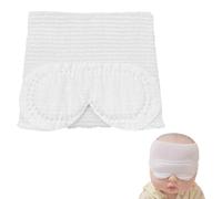 Cubierta desechable para evitar la luz de los ojos para recién nacidos, protector de bloqueo de ojos con correa elástica de malla ajustable, 2 unidades