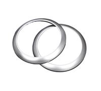 Cubierta Diseño Interior 2 Piezas De Embellecedores Anillo Para Salida Ventilación Aire Acondicionado Para Mercedes Para Benz Clase E W213 2016 2017 2018 2019 2020 2021(Plata)