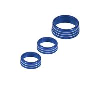 Cubierta Diseño Interior 3 Piezas Para Jeep Para Grand Para Cherokee 2014-2021 Cubierta Anillo Aire Acondicionado Para Automóvil Adhesivo Protector Interruptor Control Calor(Blue)