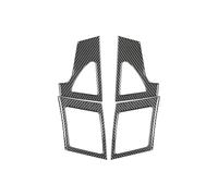 Cubierta Diseño Interior Adhesivo Fibra Carbono Para Marco Rejilla Salida Aire Acondicionado Para Mitsubishi Para Lancer EVO X MR 2008-2015 Embellecedor Ventilación Aire.