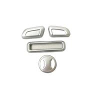 Cubierta Diseño Interior Detector Estilo Automóvil Para Skoda Para Kodiaq 2017 2018 2019 2020 2021 2022 Botón De Ajuste Asiento Interruptor Embellecedor 6 Piezas(1Silver)