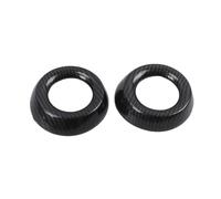 Cubierta Diseño Interior Embellecedor Circular Para Rejilla Ventilación Aire Acondicionado Lateral Para Nissan Para Kicks 2016 2017 2018 2019-2024 Fibra Carbono Y ABS(Carbon Fiber Look)