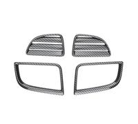 Cubierta Diseño Interior Embellecedor Marco Rejilla Ventilación Aire Acondicionado ABS Salida Aire Acondicionado Para Mitsubishi Para Strada Para Triton L200 2019-2022(4 pieces)