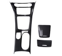 Cubierta Diseño Interior Embellecedor Panel Portavasos Consola Central Coche Para Mercedes Para Benz GLA CLA Clase A W176 2013-2018 LHD ABS Fibra De Carbono