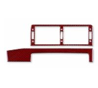 Cubierta Diseño Interior Para E46 1998 1999 2000 2001 2002 2003 2004 2005 2006 Embellecedor Fibra Carbono Para La Rejilla Ventilación Central Decoración Antiarañazos(Black with Red)