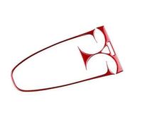 Cubierta Diseño Interior Para Opel Para Corsa 2007 2008 2009 2010 2011 2012 2013 2014 Adhesivo Fibra De Carbono Suave Real Para Pantalla Control Central Coche(Outlet Warning Red)