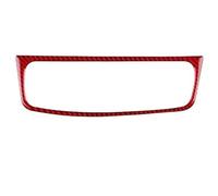 Cubierta Diseño Interior Para Opel Para Corsa 2007 2008 2009 2010 2011 2012 2013 2014 Adhesivo Fibra De Carbono Suave Real Para Pantalla Control Central Coche(Time Screen Red)