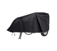 Cubierta divisora de madera de tela Oxford negra, resistente a la intemperie, a prueba de polvo, funda protectora con correas para divisor de troncos al aire libre, 83 x 46 x 39 pulgadas (171 x 79 x