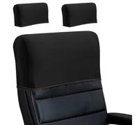 Cubierta elástica para reposacabezas de silla de oficina - Protector de respaldo elástico minimalista de color sólido y grueso, funda deslizante para silla de escritorio de respaldo alto para jefe