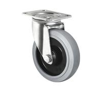 Cubierta elástica sobre llantas de PA Ø x anchura de rueda 200 x 46 mm