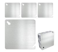 Cubierta eléctrica para eléctrica, 4 x 4 de metal, 4 x 4 platos de techo para reparaciones del circuito del hogar desventuras causadas por niños curiosos o mascotas