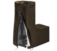 Cubierta elíptica impermeable 420D y a prueba de polvo, protege tu equipo de fitness eficazmente (87 x 51 x 153 cm, marrón)