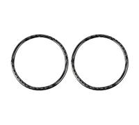 Cubierta Embellecedora Embellecedor De Fibra De Carbono para Puerta De Coche para Mustang GT 2015-2021, Marco Decorativo, Pegatinas, Embellecedor(Black)