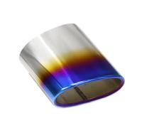 Cubierta Embellecedora Escape Coche Punta Silenciador Traseros Modificados Acero Inoxidable Tubo Para BMW 318 X3 E83 F25(Blue)