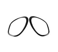 Cubierta envolvente para faros delanteros de coche, color negro brillante, compatible con Mini Cooper R60 Countryman 2011-2016(1pair Front)