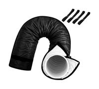 Cubierta envolvente para manguera de portátil, funda Oxford aislada con correa de hebilla para configuración ordenada de dormitorio o habitación de alquiler Funda de ventilación de portátil de