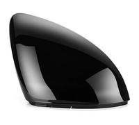 Cubierta Espejo Ala Lateral Puerta Carcasa De Visión Trasera Tapas Cubierta Espejo Retrovisor Coche 1 Par Para VW Para Golf MK7 7.5 Para Touran L(Black-R)