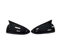 Cubierta Espejo Exterior Compatible con Hyundai para I20 para I20N 2020 2021 2022 2023 Pegatina para Cubierta Espejo Retrovisor Lateral Coche Accesorio Repuesto Exterior para Tapa ala(Gloss Black)