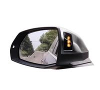 Cubierta espejo lateral 2 Carcasas Cromadas Mate Para Passat B8 Variant 2018 2019 2020 2021 Tapas Cepilladas Para Modelos 2015 2016 Y 2017(With blind spot hole)